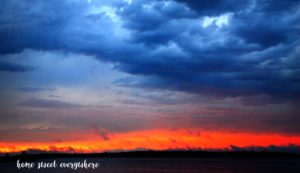 Storm over Cass lake